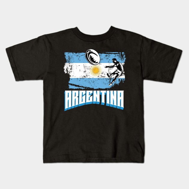 Rugby Argentina Kids T-Shirt by EndStrong